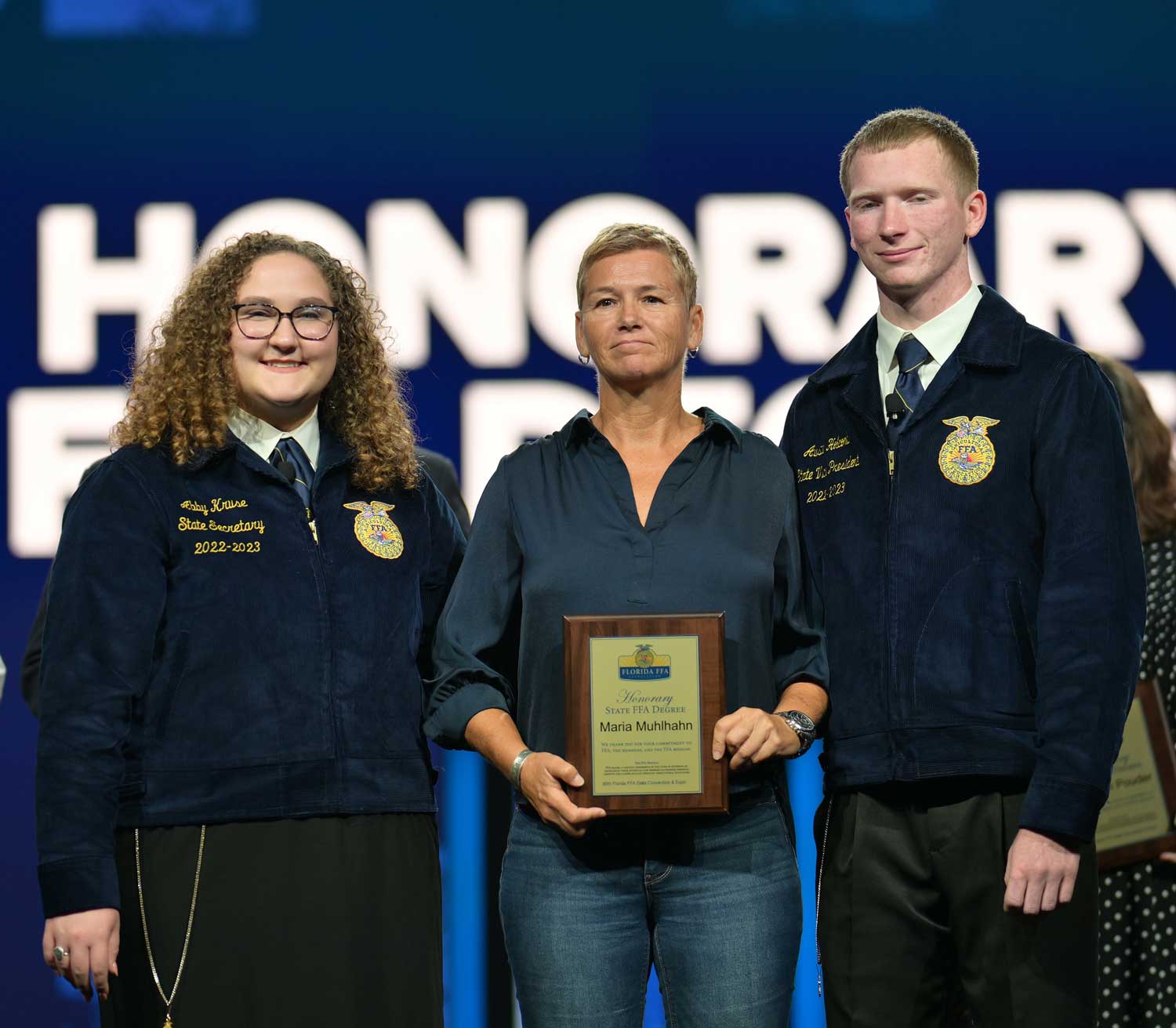 Maria Muhlhahn honored by FFA